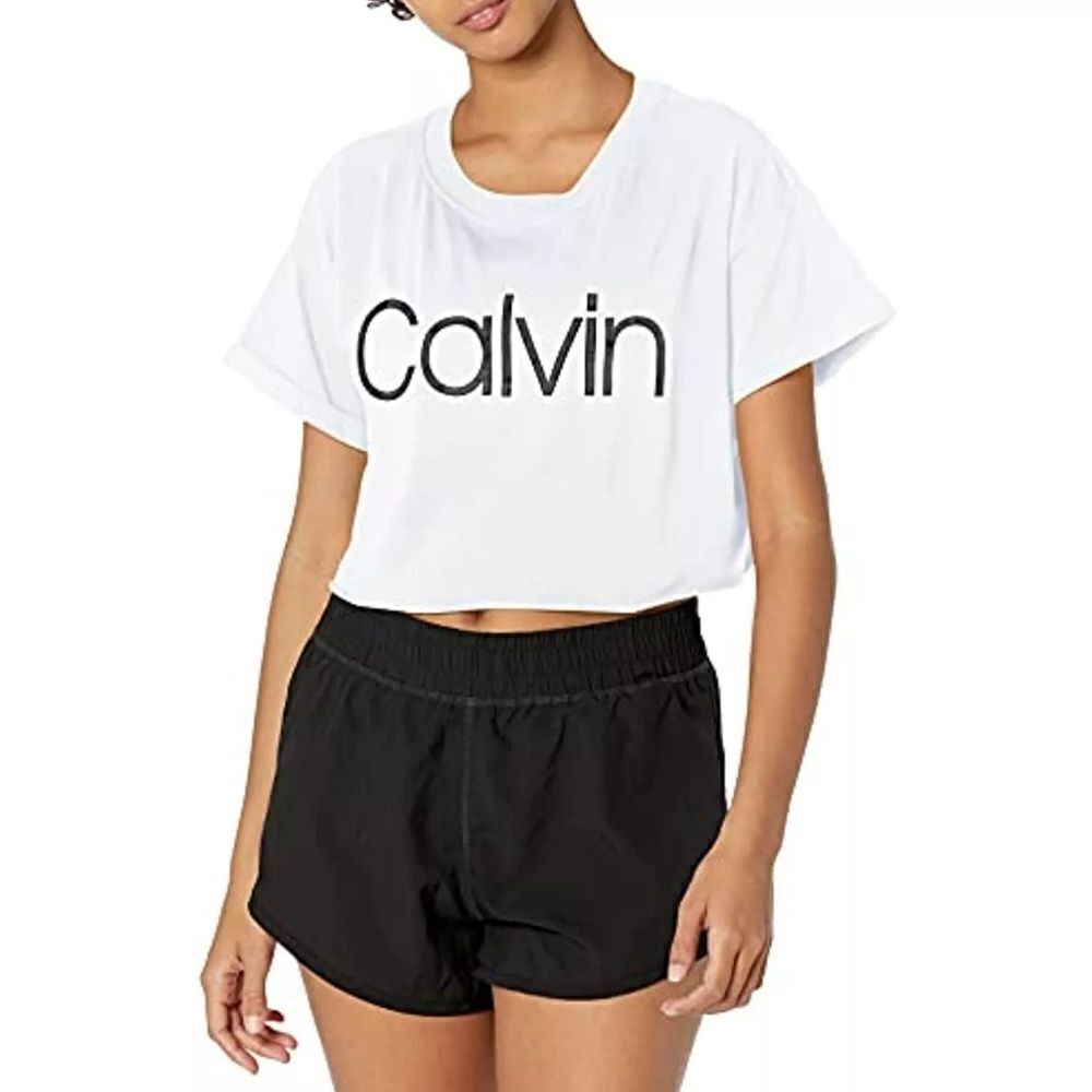Calvin Klein performance relaxed fit crop top